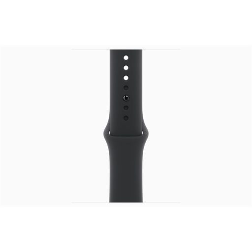 Apple Watch S10 GPS (46mm) kozmoszfekete alumínium tok, fekete sportszíj (M/L) okosóra