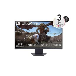  LG 32" 32GS60QC-B QHD VA 180Hz HDMI/DP ívelt gamer monitor