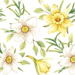   IRIS Daisy-Maki Koktél szalvéta 25x25cm, 20db/csomag, 3 rétegű, vegyes minták