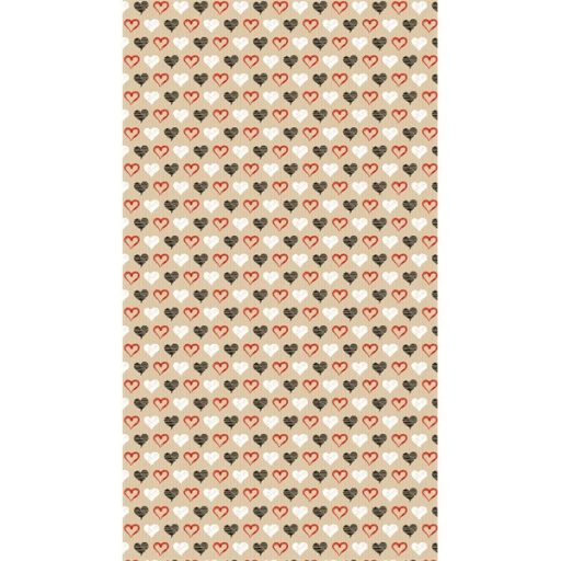 IRIS Karácsonyi tekercses KRAFT csomagolópapír,  200x70cm, különböző mintákkal, 60g/m2