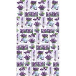   IRIS tekercses csomagoló papír, levendula, különböző mintákkal, 200x70cm, 60g/m2