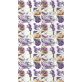 IRIS tekercses csomagoló papír, levendula, különböző mintákkal, 200x70cm, 60g/m2