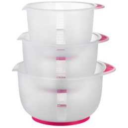   IRIS G-480 TRIPLE MIXING 3 darabos keverőtál szett, csúszásmentes talppal 1.500ml+2.000ml+2.500ml 24x22x12cm