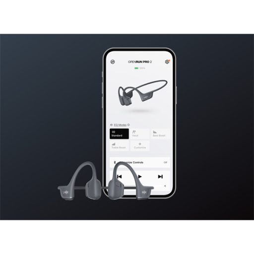 Shokz OpenRun Pro2 Mini Prémium csontvezetéses Bluetooth fekete Open-Ear sport fejhallgató