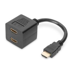   DIGITUS Full HD 3D 24Hz aranyozott HDMI Y-elosztó kábel 0,2m