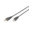 DIGITUS High Speed 2.0 USB type-B - USB type A CU árnyékolt fekete kábel 1,8m