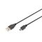 DIGITUS High Speed 2.0 mini USB B - USB type A kábel 3m