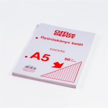 A5 gyűrűskönyv betétek