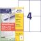 Avery 6601 105x148 mm univerzális 50+15 lap 260 db-os etikett