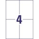   Avery 6601 105x148 mm univerzális 50+15 lap 260 db-os etikett
