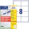 Avery 4782-65 97 x 67,7 mm univerzális 50+15 lap 520 db-os etikett