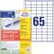 Avery 6121-65 38 x 21,2 mm univerzális 50+15 lap 4225 db-os etikett