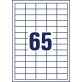   Avery 6121-65 38 x 21,2 mm univerzális 50+15 lap 4225 db-os etikett