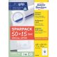   Avery 6175-65 105x48 mm univerzális 50+15 lap 780 db-os etikett