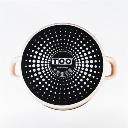 TOO LINE ROSE 3,65 literes, 22cm átmérő, 11cm magasságú lábas (fazék) üveg fedővel