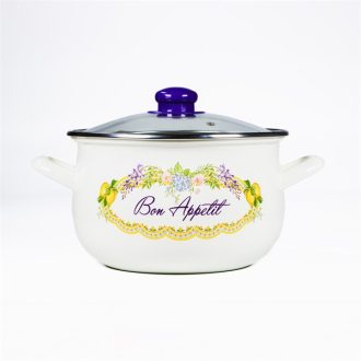   TOO BELLY BON APPETIT 2,8 literes, 18cm átmérő, 12cm magasságú lábas (fazék) üveg fedővel