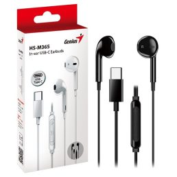   Genisu HS-M365 USB-C vezetékes fekete mikrofonos fülhallgató