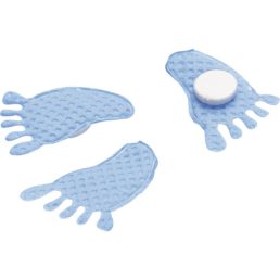   Knorr Prandell Babyfeet 2,5 cm 20 db kék polisztirol dekoráció