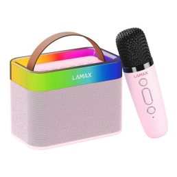   LAMAX KaraokeKid1 Pink 10W rózsaszín gyermek karaoke hangszóró