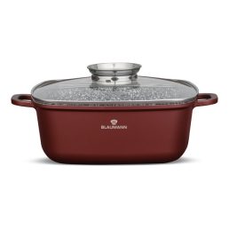   Blaumann BL-4094 6,5L Cerastone Collection 28 cm-es négyzet alakú edény fedővel