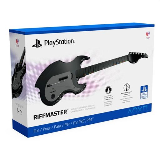 PDP 052-024-BK Riffmaster PS5/PS4 fekete vezeték nélküli gitár vezérlő