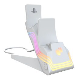   PDP 052-022-WH Afterglow Wave PlayStation 5 DualSense RGB fehér kontroller töltőállomás