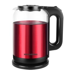   Hausberg HB-3622RS 1800W 2L-es piros-fekete elektromos vízforraló