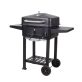   TOO BG-200B fekete BBQ faszenes grillkocsi két oldalsó asztallal