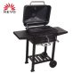 TOO BG-200B fekete BBQ faszenes grillkocsi két oldalsó asztallal