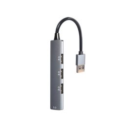   Gembird UHB-U3P1U2P3-02 USB3x1/USB2x3 4-portos ezüst USB HUB