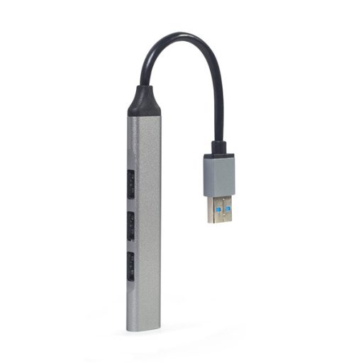 Gembird UHB-U3P1U2P3-02 USB3x1/USB2x3 4-portos ezüst USB HUB
