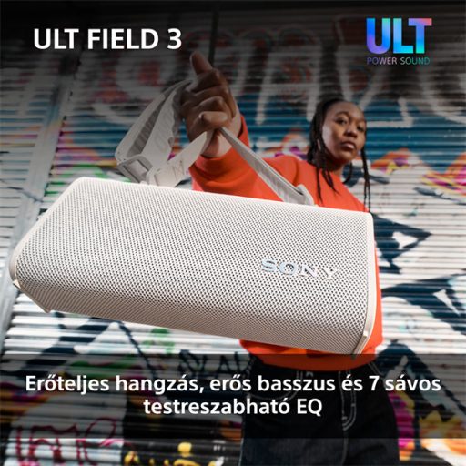 Sony ULT Field 3 fekete Bluetooth hangszoró