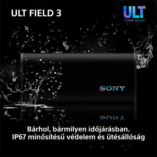 Sony ULT Field 3 fekete Bluetooth hangszoró
