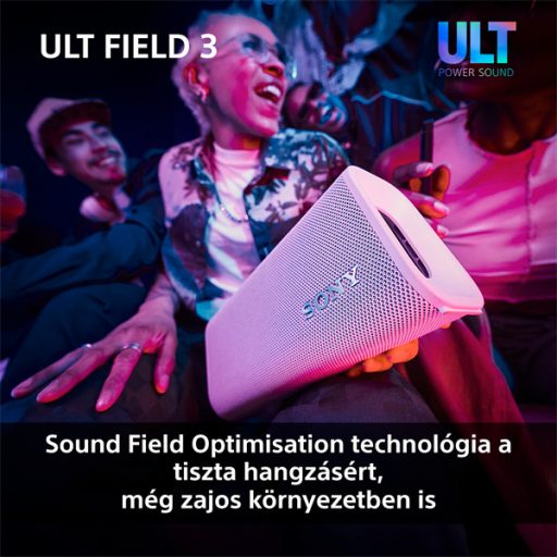Sony ULT Field 3 fekete Bluetooth hangszoró