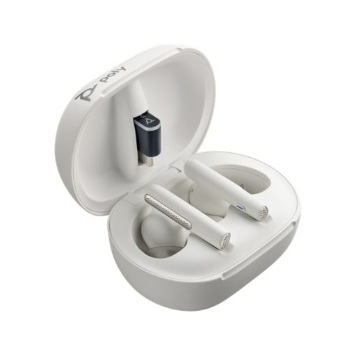 HP Poly Voyager Free 60+ True Wireless Bluteooth fehér fülhallgató