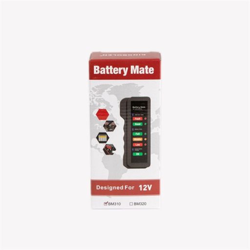 IRIS TOOLS  ITBC-4000 Akkumulátor teszter 12V, LED kijelzővel, akkumulátor csipesszel, AGM, GEL, Lead Acid battery