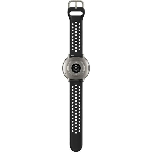Amazfit Active 2 fekete szilikon szíjas okosóra