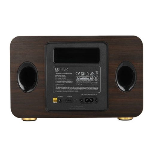 Edifier D32 hordozható fekete-dió Bluetooth hangszóró