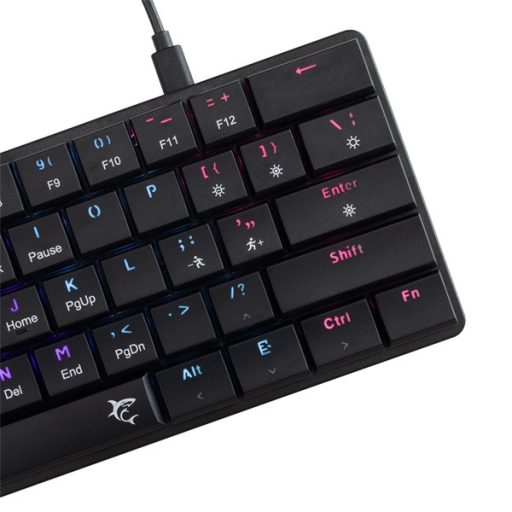 White Shark GK-006111-B/R-US Nagamaki US fekete (red switch) gamer billentyűzet