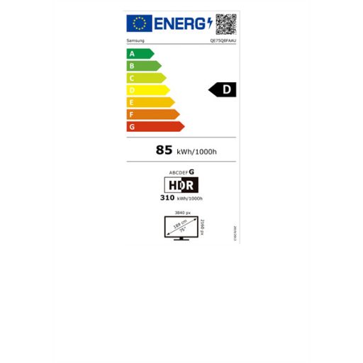 Samsung 75" QE75Q8FAAUXXH 4K UHD Smart QLED TV