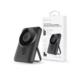   Devia ST112162 Extreme Speed Magnetic PD 22.5W Lightning/Type-C 10.000 mAh szürke powerbank/állvány