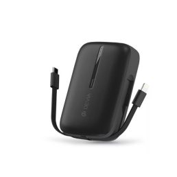   Devia ST387562 Kintone Series 10000mAh fekete USB+Type-C powerbank + Type-C/Lightning kábel