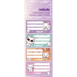 Nebulo Cica 12 db füzetcímke