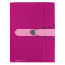 Herlitz Easy orga to go PP A4 málna gumis mappa