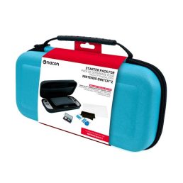 Nacon 2809495 Nintendo Switch 2 kék utazótok + fólia