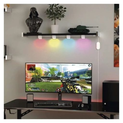 Emos GoSmart 85 cm-es lánc, 4 rész, 7 W, RGBIC+CCT, dimmelhető, WiFi LED reflektor