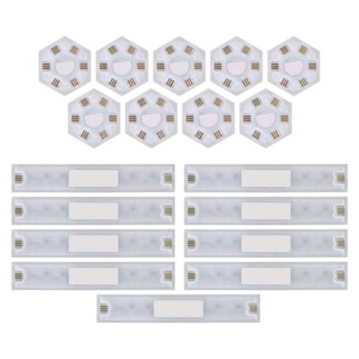 Emos GoSmart Lines fekete, 9 részből álló, 34 W, RGBIC dimmelhető, WiFi LED lámpa