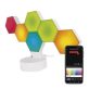 Emos GoSmart Hexagon fehér, 6 részből álló, RGBIC dimmelhető, WiFi LED asztali lámpa