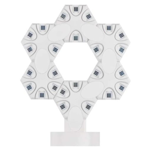 Emos GoSmart Hexagon fehér, 6 részből álló, RGBIC dimmelhető, WiFi LED asztali lámpa