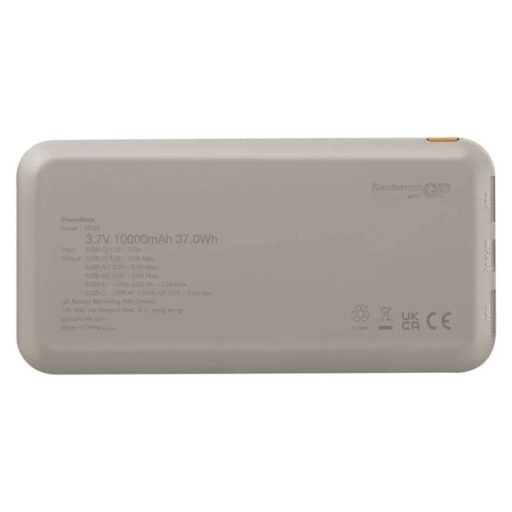 GP B+ Series, 10 000 mAh, 15 W, bézs powerbank